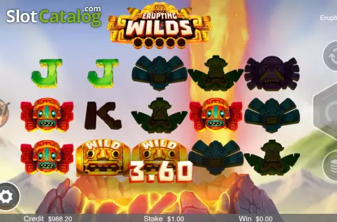 Οθόνη6. Erupting Wilds Κουλοχέρης