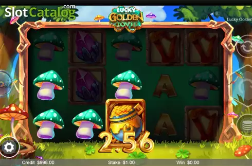 Οθόνη3. Lucky Golden Clover Κουλοχέρης 
