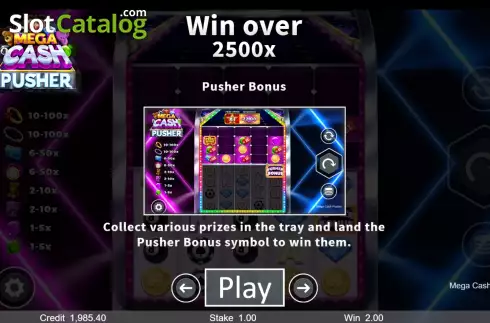 Οθόνη5. Mega Cash Pusher Κουλοχέρης