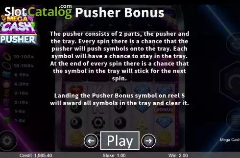 Οθόνη6. Mega Cash Pusher Κουλοχέρης