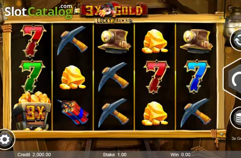 Οθόνη2. 3x Gold Lucky Locks Κουλοχέρης