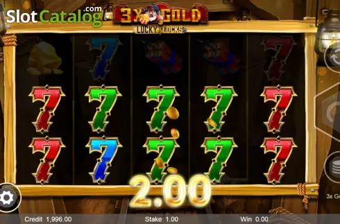 Οθόνη3. 3x Gold Lucky Locks Κουλοχέρης