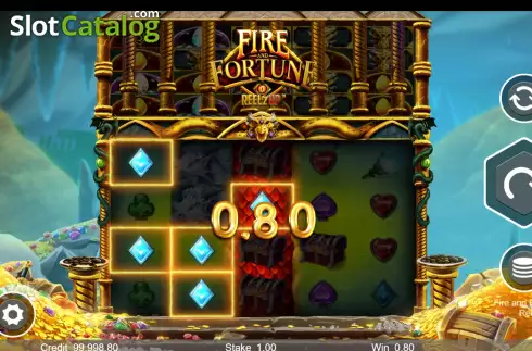 Οθόνη3. Fire and Fortune ReelzUp Κουλοχέρης