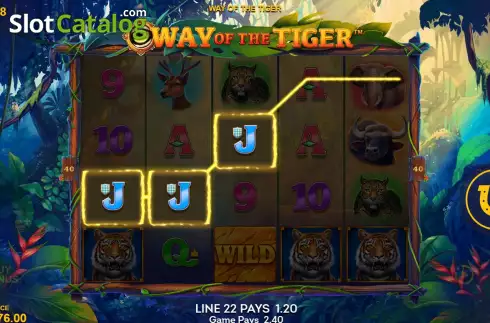 Οθόνη3. Way of the Tiger (Lucksome) Κουλοχέρης