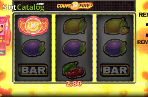 Οθόνη8. Coins on Fire Κουλοχέρης 
