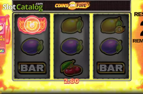 Οθόνη9. Coins on Fire Κουλοχέρης 