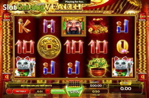 Οθόνη2. God of Wealth (Lucky Games) Κουλοχέρης
