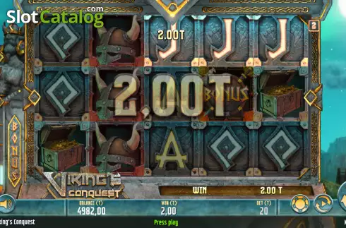 Οθόνη3. Vikings Conquest Κουλοχέρης
