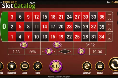 Οθόνη2. Ruleta Grand Croupier Chiquito Κουλοχέρης 