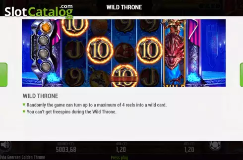 Οθόνη9. Sylvia Geersen Golden Throne Κουλοχέρης