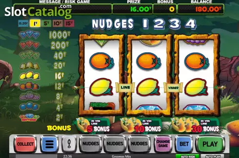Οθόνη4. Gnomos Mix (MGA Games) Κουλοχέρης