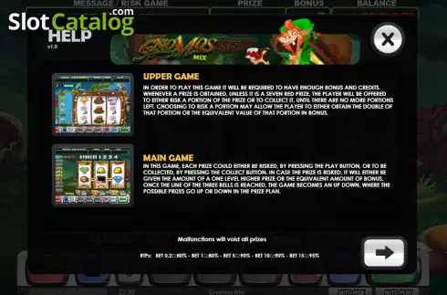 Οθόνη8. Gnomos Mix (MGA Games) Κουλοχέρης