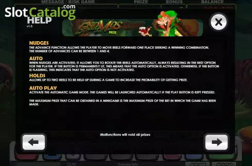 Οθόνη9. Gnomos Mix (MGA Games) Κουλοχέρης