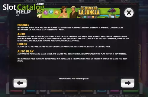 Οθόνη5. El Tesoro de la Jungla Κουλοχέρης