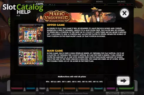 Οθόνη6. Mario Vaquerizo Aventura Pirata Κουλοχέρης 
