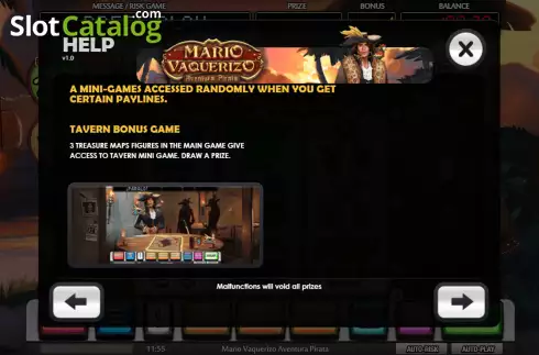 Οθόνη8. Mario Vaquerizo Aventura Pirata Κουλοχέρης 