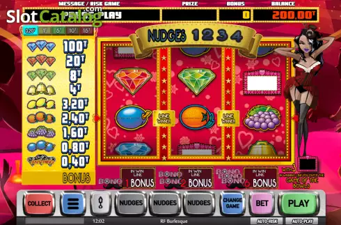 Οθόνη2. RF Burlesque (MGA Games) Κουλοχέρης