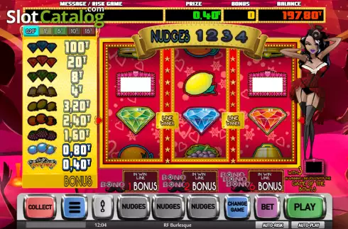Οθόνη3. RF Burlesque (MGA Games) Κουλοχέρης