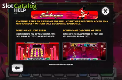 Οθόνη9. RF Burlesque (MGA Games) Κουλοχέρης