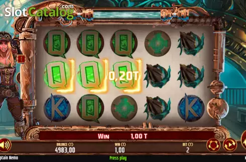 Οθόνη3. Captain Nemo (MGA Games) Κουλοχέρης 