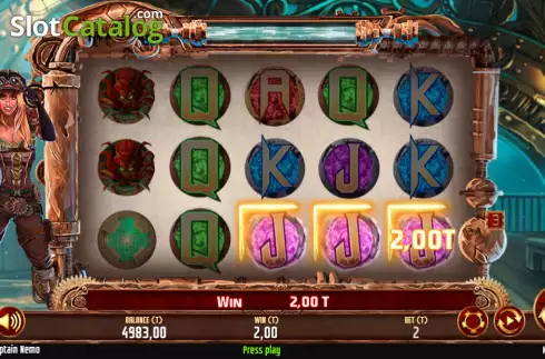 Οθόνη4. Captain Nemo (MGA Games) Κουλοχέρης 