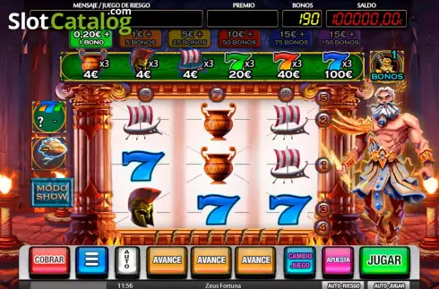Οθόνη3. Zeus Fortuna Κουλοχέρης 