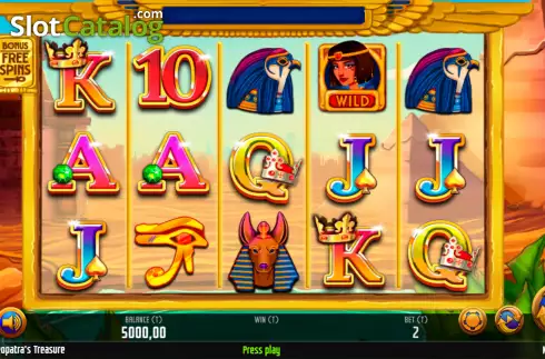 Οθόνη2. Cleopatras Treasure (MGA Games) Κουλοχέρης