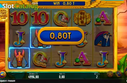 Οθόνη3. Cleopatras Treasure (MGA Games) Κουλοχέρης