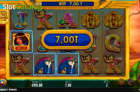 Οθόνη4. Cleopatras Treasure (MGA Games) Κουλοχέρης