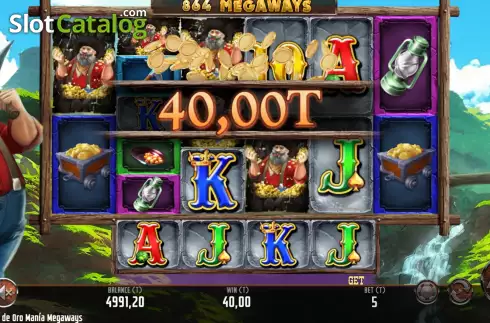 Οθόνη5. Mina de Oro Mania Megaways Κουλοχέρης