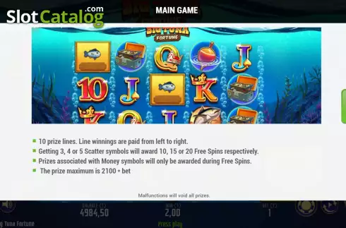 Οθόνη7. Big Tuna Fortune Κουλοχέρης