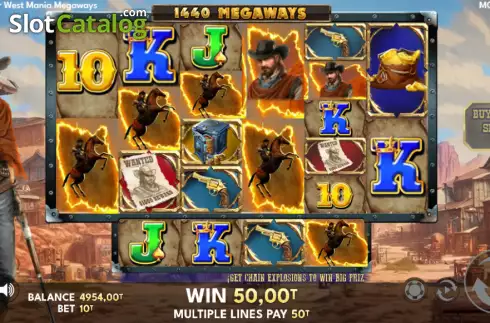 Οθόνη3. Far West Mania Megaways Κουλοχέρης