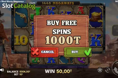 Οθόνη4. Far West Mania Megaways Κουλοχέρης