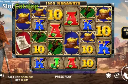 Οθόνη2. Velho Oeste Mania Megaways Κουλοχέρης 