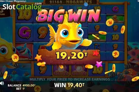 Οθόνη3. Golden Ocean Megaways Κουλοχέρης