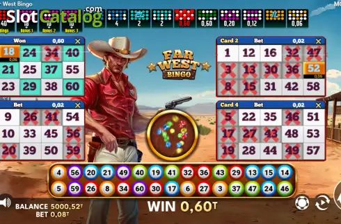 Οθόνη3. Far West Bingo Κουλοχέρης