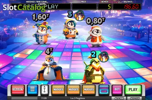 Οθόνη3. Los 3 Pingüinos Κουλοχέρης 