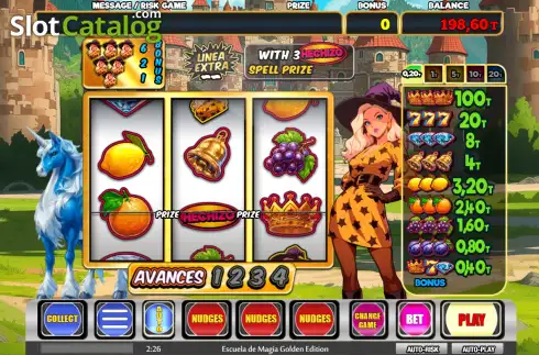 Οθόνη2. Escuela de Magia Golden Edition Κουλοχέρης 