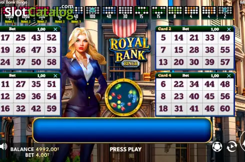 Οθόνη2. Royal Bank Bingo Κουλοχέρης