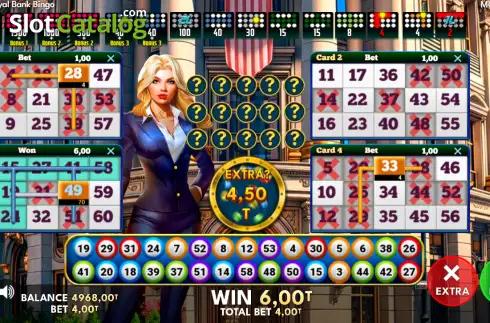 Οθόνη3. Royal Bank Bingo Κουλοχέρης