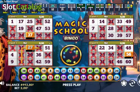 Οθόνη2. Magic School Bingo Κουλοχέρης 