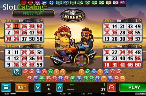 Οθόνη3. Bikers Bingo Κουλοχέρης