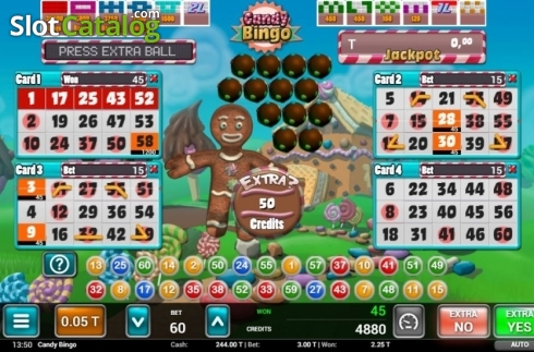 Οθόνη3. Candy Bingo (MGA) Κουλοχέρης 