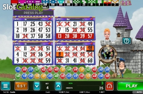 Οθόνη3. Castle Bingo Κουλοχέρης