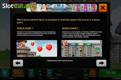 Οθόνη5. Castle Bingo Κουλοχέρης