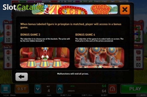 Οθόνη8. Circus Bingo Κουλοχέρης 