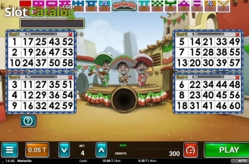 Οθόνη2. Mariachis Bingo Κουλοχέρης