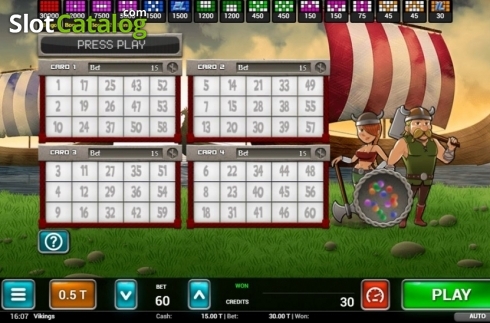 Οθόνη2. Vikings Bingo Κουλοχέρης