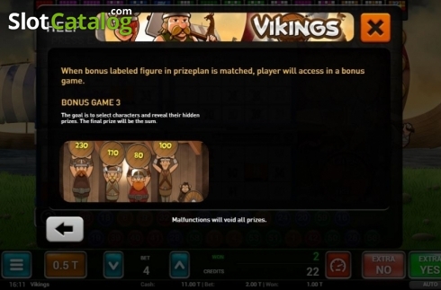 Οθόνη6. Vikings Bingo Κουλοχέρης