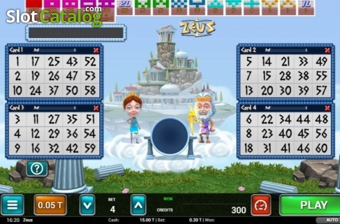 Οθόνη2. Zeus Bingo Κουλοχέρης 